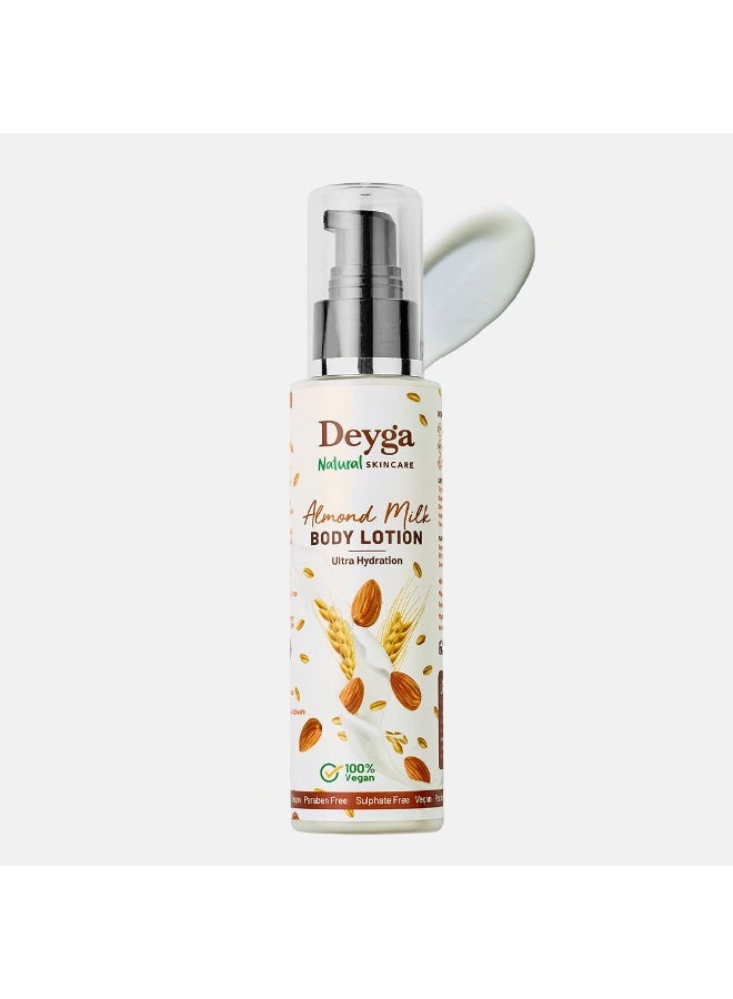 Deyga Almond Milk Body Lotion (100ml) | Deep Hydration & Nourishment | Helps Lighten Pigmentation | Smooth, Soft & Glowing Skin - Image 1